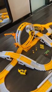 JoyToys รางรถไฟของเล่น รถไฟจําลองไฟฟ้า รถไฟขนาดเล็กพร้อมราง ของเล่นเด็ก