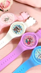 Jam Tangan Anak Perempuan Kuarsa Analoq Motif Karakter Cinnamoroll Modis Persegi Bulat Strap Rubber