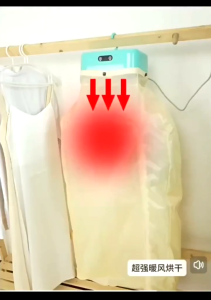 Portable Clothes Dryer 220V Smart and Convenient Quick-drying with Timing Intelligent Heating Clothes Drying Travel