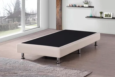 [Free Installation] Durable Divan Bed Base | PVC Bedframe with Metal Legs | All Sizes (Single/SS/Queen/King) | Free Delivery