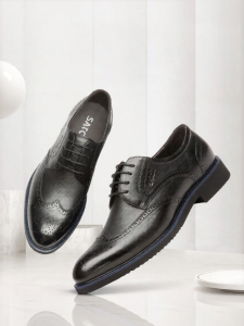 High-quality Leather Versatile Mens Business Casual Brogue Shoes