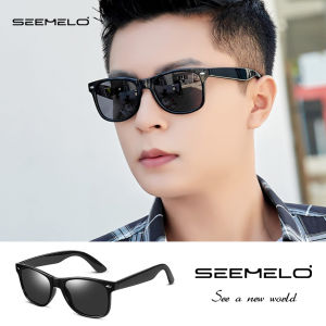 SEEMELO Men’s Polarized Sunglasses Outdoor Sunglasses Retro Driving Sunglasses UV400 Clean Vision Sunglasses Cycling Riding Running Glasses for Men