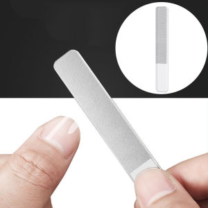 Kikir Kuku Kaca Nano Manikur Menggosok Strip Pemoles Gosok Kristal Bening Kikir Kaca Pengamplasan Strip Gosok Alat Seni Kuku -🌹Tamia