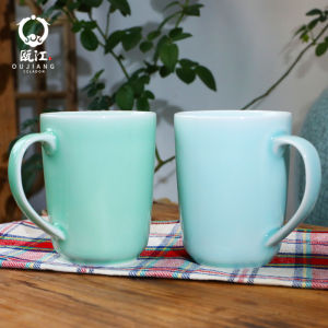 Cốc Cà Phê Sứ Xanh Đơn Giản Cổ Điển Dùng Tại Nhà Cốc Nước Cho Phòng Làm Việc Và Hội Nghị Cốc Nước Súc Miệng Cốc Cà Phê