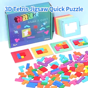 [Ready]Tetris Jigsaw Puzzle 2 Player Speed Battle Educational Toys Parent Child Interactive Wooden Blocks Puzzle
