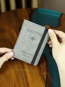 ปกพาสปอร์ต กระเป๋าใส่พาสปอร์ต RFID PASS พร้อมแผ่นป้องกันการสแกน พกพาง่าย หนังสือเดินทาง บัตรต่างๆ กระเป๋าใส่เอกสารการเดินทาง