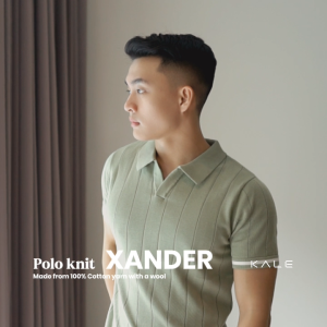 Kale XANDER DENIM / Kaos Polo Pria / Polo Shirt Pria / Kaos Polo Rajut