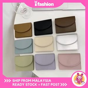 iFASHION 2066 READY STOCK New Simple Women PU Leather Short Zipper Wallet Multi-Card Slot Purse Dompet Wanita