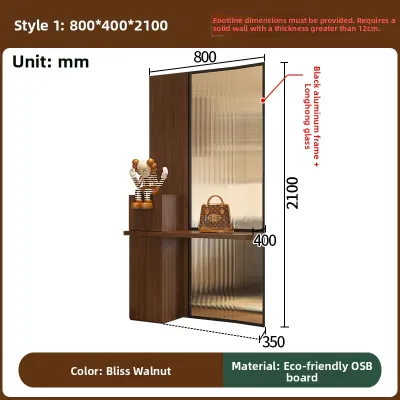 YDYOUDAN | Vintage Style Two-Sided Room Divider Cabinet 48in