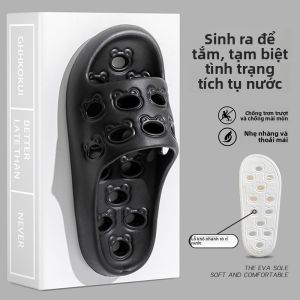 MONLEYTA | Dép đi trong nhà mùa hè chống trượt kháng khuẩn thoáng khí đế EVA cho nam và nữ dùng trong nhà ngoài trời phòng tắm