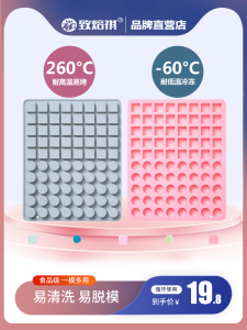 Silicone Ice Cube Mold 80 Cavities Square round for Baking Chocolate Wax Beads Red Sugar Ginger Sugar Kitchen Cooking Tools