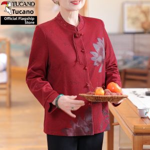 TUCANO | Elderly Womens New Chinese Style Long Sleeve Shirt