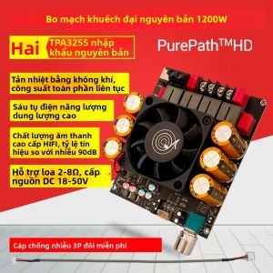 ZK-6002 2.0 Kênh Nguyên Chất Bộ Khuếch Đại Công Suất Ban 600W + 600W Âm Thanh Stereo Mô-đun DC18-50V TPA3255 Chip Ứng Dụng Máy Tính