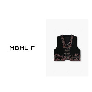 MBNL-F New Summer Versatile Vest 2025S/S XingLai XM-MJ3099 Commute Style round Neck Short Length No Button Fastening