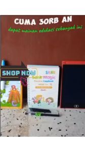 [TOTAL 18 ITEM] Paket Lengkap Buku Belajar Anak Menulis / Menghitung| Papan Tulis Lcd Tablet Mainan Edukatif Anak / Menggambar | Mainan Edukatif Anak