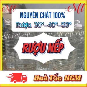 Rượu NẾP Trắng Nguyên Chất [900ml] Dùng Để Nấu Ăn - Ngâm -Uống