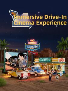 Lumibricks | Highway Travel Series Car Cinema Street Scene Building Blocks