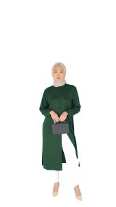 ATRISS Atina Long Tunik - Kemeja Shirt Dress katun rayon Kecil Bigsize Jumbo Formal Kasual Busui Elegant Kekinian Premium Lebaran Trendy