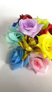 Bunga Mawar Artificial Hias / Dekorasi Buket Bunga / Flower bouquet / Bunga Dekorasi / Kepala bunga mawar kuntum KB07