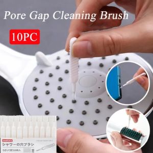 10pcs Shower Cleaning Brush Mini Crevice Brush Household Cleaning Tools Bathroom Accessories Shower Faucet Pore Cleaning Tool