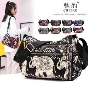 CHIBAO | Large Capacity Multi-layer Lightweight Crossbody Shoulder Bag Cotton