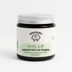 Matatmii Premium Matcha Powder – Mugi | Halal-Certified | Rich & Velvety Texture | Perfect for Latte