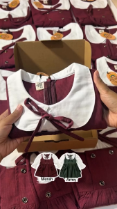 Little Esquina Dress  Anak Perempuan Lengan Panjang Baju Anak kode LE 2182