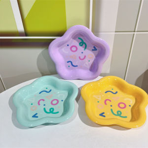 Small Star Shaped Tray Low Profile Resin Material Cute Style Entrance Decorations Miscellaneous Items Key Holder Small Size