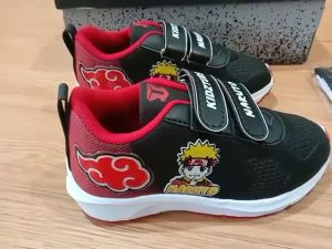 Sepatu Sekolah Anak Laki-Laki Karakter Anime Naruto Sipuden