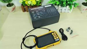 KERUI 8mm Industrial Endoscope Camera 4.3inch IPS Screen 1080P IP67 Waterproof 8 LEDs Inspection Borescope for Pipe Car Repair