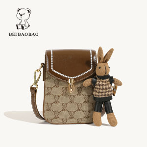 Beibaobao | Túi Xách Thời Trang Dạo Phố Đeo Chéo phối Màu Nhỏ Gọn