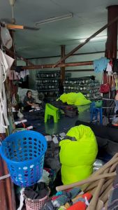 กางเกงขาสั้น BRNG BRNG ไซส์จัมโบ้ XXL มีกระเป๋าหน้าข้างเดียว โลโก้สกรีน