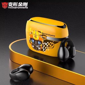 Transformers T05 Wireless Bluetooth Sports Ear Clip-On Headset Noise Reduction Long Battery Life Game Yellow Bee New Model