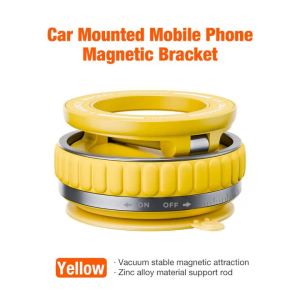 Vacuum Suction Magnetic Phone Holder for Magsafe 360° Adjustable Car Phone Mount & Retractable Vacuum Cell Phone Holders Phones