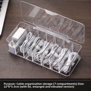 XYBP | Dustproof Waterproof Acrylic Desktop Cable Organizer