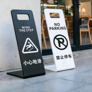 RUIKELAIXIANG | No Parking Notice Sign L-Type Acrylic