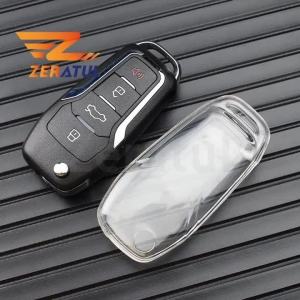 Transparent TPU Car Key Cover Case Shell Fob Holder for Ford Focus 2 3 Ecosport Mondeo Figo Fiesta for Ford Puma Ranger 2020