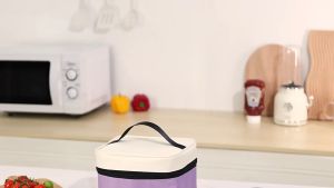 Portable Thermal Small Cube Lunch Box Bag Student Office Worker Lunch Box Bag Beg Makanan 小立方餐盒袋