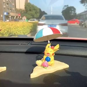 DUODUOBAO | Trendy Collectible Pokemon 3D Scene Display Doll Licensed Model Toy Pikachu Eevee Charmander Desktop Decor Gift