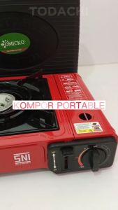 Todachi Omicko Kompor Gas Portable 1 Tungku 2 in 1 Kompor BBQ Camping Traveling mancing