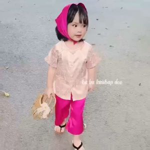 (7-19kg) Bà ba bé gái mềm mát cho bé đi chơi đi hội -  Bà ba cho bé gái