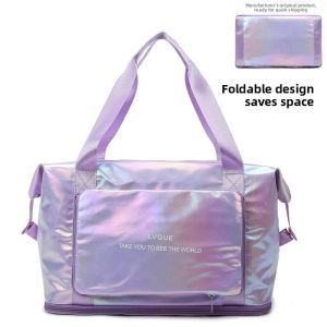 2025 New Womens Travel Bag Short Trip Fitness Bag Storage Bag Large Capacity Lightweight Sports Travel Bag Fashion Trend