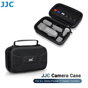 JJC เคสป้องกันกระเป๋ากล้อง EVA ป้องกันเปลือกแข็งตัวยึดสำหรับ DJI กระเป๋ากล้อง3ตัวกันฝุ่นป้องกันการสาดการกระแทกและตัวกันกระแทกฟรีรับเคสการ์ดไมโคร SD 3ชิ้น