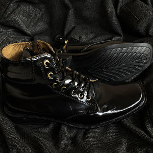 Sepatu Pantofel Kilap Reborn - Sepatu PDH PDL Polisi TNI Guru Satpam Kantor Free Kaos Kaki