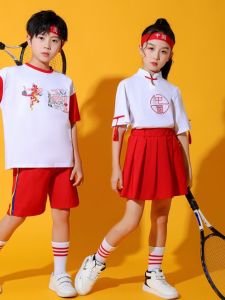 Childrens Kindergarten Cheerleading Performance Costume Primary School Students Opening Ceremony of Sports Meet Performance Wear Dance Chorus Costume