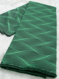 Premium Jacquard Brocade Lace Fabric - Luxury Floral Embossed Textile for African Wedding Dress Sewing