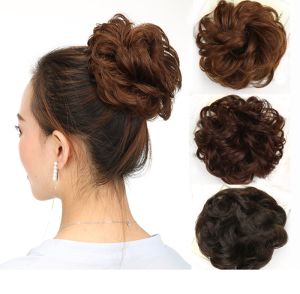 [FREESHIP MAX 15K]  Dây Cột Tóc Giả Búi Xoăn Kiểu Dáng Hàn Quốc - Cột tóc giả Scrunchies