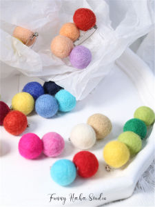 สีสันหวานเส้นด้ายขนสัตว์สําหรับ DIY หน้าอก Pin เปิดเสื้อสเวตเตอร์ถักผ้าพันคอหมวกทางเลือก Pin สไตล์ญี่ปุ่นและเกาหลีใต้สําหรับหญิง