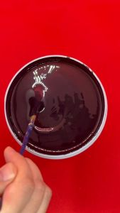 Sơn chậu màu đen bóng ngoại thất cao cấp và cọ quét sơn