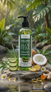 Aloe Vera Hair Grower Shampoo 250ml w/ VCO Keratin & Mint | Anti Hair Fall Itchy Scalp Pampakapal